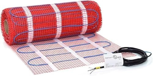 HeatTech Tapis chauffant électrique radiant pour chauffage au sol, sous le carrelage et la pierre, pour une utilisation dans la salle de bains, la cuisine, le salon, 145 m²