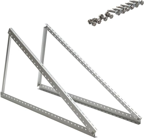 Universal Balkonkraftwerk Halterung Set für Solarpanels und Solarmodule 114cm Robuste Wand und Flachdachmontage, 0% MwSt.Wetterbeständig, 1 Paar, Ideal für PV Module, Einfache Befestigung & Langlebig