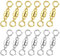 Bonison 12Pcs Magnetic Labstor Necklace Clasps - Bracelet Clasps and Closures for Necklaces Fasteners Chain Clasps Connector for Jewelry Making Gold and Silver 2cm