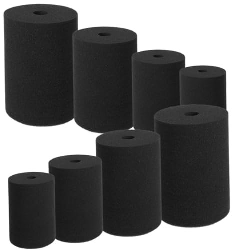 Garneck 8pcs Cup Turner Foam Inserts for Tumbler Turner - Flexible Sponge Accessories for Resin Crafting - Ideal for Rotating Tumblers Black Color for DIY Projects