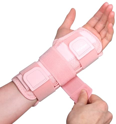 NuCamper Handgelenk Bandagen, Verstellbarer Rechts/Links Handgelenkschiene Karpaltunnelsyndrom für Frauen Männer, Abnehmbarer Schiene Handgelenkstütze Tendinitis,Arthritis,Verstauchungserholung,Sport