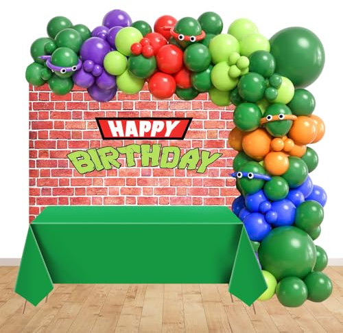 Turtle Luftballons Girlande Dekoration Turtle Geburtstag Deko für Geburtstagsfeier Partys Dekoration