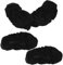 LALAFINA 2 Pares Funda de Reposabrazos de Oficina Fundas Elásticas y Lavables para Sillas de Escritorio Protección Removible y Negro para y Gaming