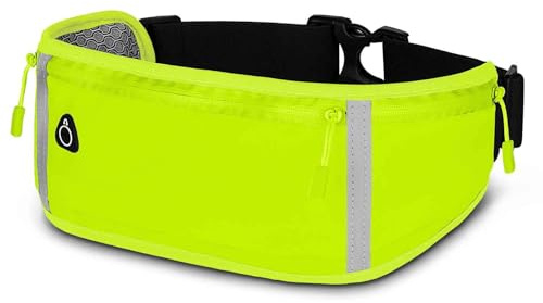 ONEFLOW Active Pro Laufgürtel für Sony Xperia 1 VI Lauftasche mit 3 Fächern, Atmungsaktiv, Sport Handytasche zum Joggen, Handy Bauchtasche Wasserdicht, Running Belt, Grün