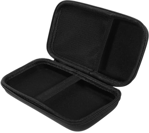 TEMPNAP Portable Rg353p Game Console Carrying Case, Small Travel Storage Pouch for Game Accessories, Sturdy Gadget Organizer Bag for Handheld Electronics Black