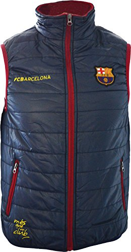 Fc Barcelone Doudoune sans Manche Barça - Collection Officielle Taille Enfant garçon