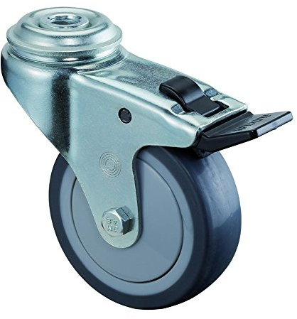 BS Rollen Apparaterolle A321.A85.075 Lenkrolle mit Totalfeststeller, Raddurchmesser 75 mm,