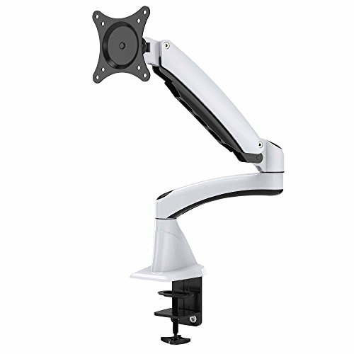 HFTEK Monitorarm Stand Halterung Halter Tischhalterung für Bildschirme von 15 bis 27 Zoll - VESA 75/100 (DS112FW)