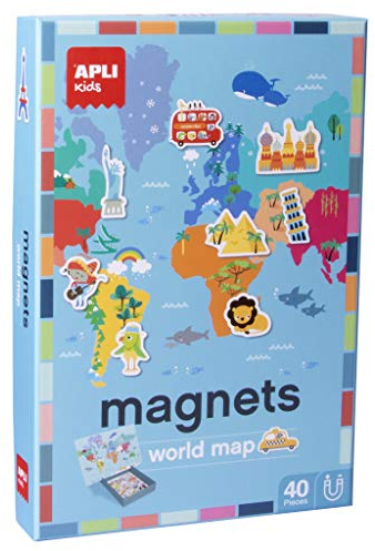 APLI Kids 16494 Weltkarte Magnetspiel, Spiel, bunt