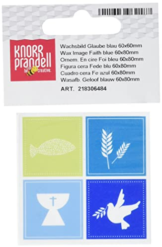 Baier & Schneider GmbH & Co. KG Knorr prandell Wachsbild Glaube blau 60x60mm