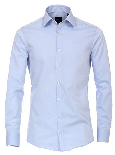 Venti Businesshemd extra Langer Arm 72cm Uni Modern Fit Hellblau 43