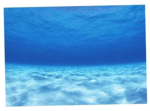 Side Fish Tank Background Adhesive Underwater Tank Background Poster Backdrop Decoration Paper, 122x46cm