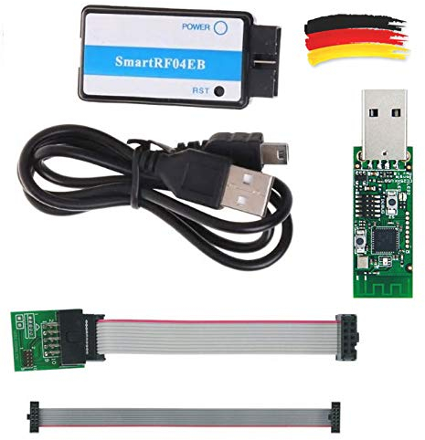 CC Debugger + Adapterkabel + CC2531 ZigBee USB-Sick komplett Set