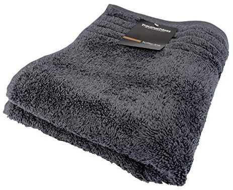 Traumschloss Frottier-Line Premium hautsympathisches Badetuch aus Baumwolle, Farbe:dunkelgrau, Größe:100x150
