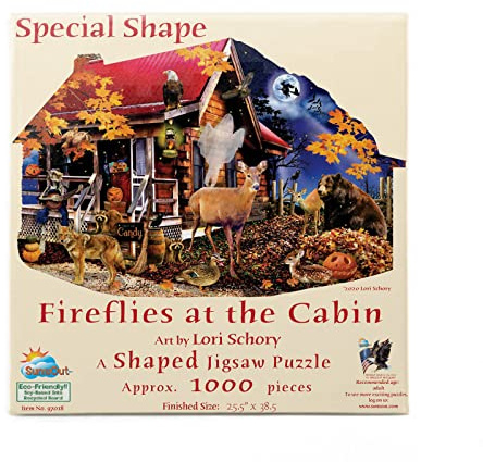 SunsOut Puzzle Fireflies at the Cabin - 1000 Teile Jigsaw Puzzle
