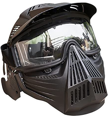 aleawol Vollgesichtsmaske Airsoft Paintball Maske Outdoor Aktivitäten Taktische Maske für Sport Spiel Cosplay Party
