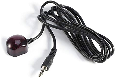 Goshyda IR Receiver Extension Cable, Infrared IR Blaster Remote Control Receiver Extender Cable 3.5mm for Set Box BT