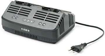 STIGA Double Chargeur Standard C 215 D 20 V, Courant de Charge 2 Ah, Prise Europlug