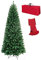 Totò Piccinni Albero di Natale Artificiale NOEL, Folto, Effetto Realistico, Rami a Gancio, Facile Montaggio, PVC, Ignifugo con Borsone (240 cm, Slim Verde)