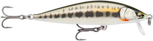 Rapala - Countdown -Fischerei Köder Elite Balsa Konstruktion - Köder Süßwasserfluss - Einzeltiefe 1,2 m - Größe 9,5 cm / 14g - Hergestellt in Estland - vergoldete Minnow