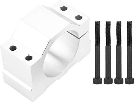Joyzan Support de montage de moteur, siège fixe de pince de montage de moteur de broche en aluminium avec 4 vis CNC Machine-outil pour routeur gravure broche de fraisage