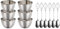 maiwalk Gold Stainless Steel Dipping Bowls with Spoons Round Seasoning Small Sauce Cups Dip Ice Cream Dessert Serving Dishes for Cereal Salad Appetizer 3.35 inch 6 and Set, Silver