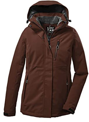 Killtec Damen Outdoorjacke Funktionsjacke mit abzippbarer Kapuze KOW 140 WMN Jckt wasserdicht, Winddicht, atmungsaktiv 00544-herbstlaub 36