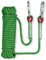 BLUNOA 12mm Statisches Kletterseil 10m(32ft) 50m(164ft) 100m(328ft) 200m(656ft) Abseilseil Für Feuerleiter Im Freien Für Canyoneering Rettungsarbeiten (Color : Green, Size : 12mm x 50m)