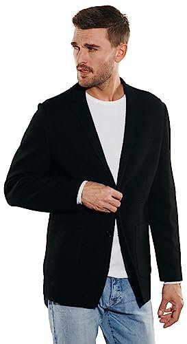 emilio adani Herren Herren Freizeit-Sakko Slim fit, 35265, 35265, Schwarz in Größe 52