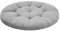 HOBBYGARDEN Hängesessel Kissen, Hängekorb Sessel, Indoor/Outdoor, Auflage, Rund, Swing, Schaukelkissen, Sitzkissen für Stuhl, Velvet, Waschbar, Grau, 65 x 65 cm