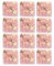 MooBeey 12 Stück Künstliche Blumen Wand aus Kunststoff und Seidengewebe, 3D Künstliche Blumen-Wandpaneel Rosen Deko Blumen, 38 x 38 cm Rosa Blumen Wand Dekor für Dekoration Hochzeit Party (5K)