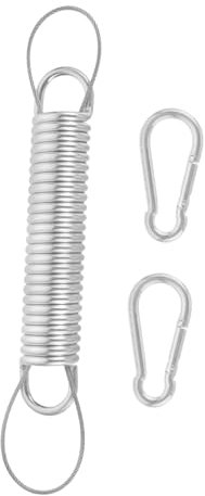 Hängemattenstuhl Federset aus Edelstahl, Silber, Robust für Außeneinsatz