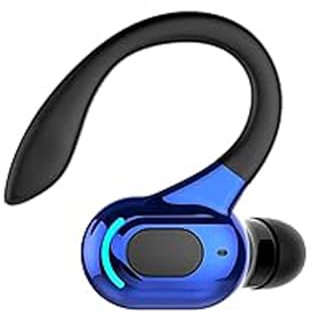 Bluetooth Headset mit Mikrofon Handy Telefon Wireless Freisprech In Ear Einzeln Kopfhörer Bluetooth Kabellos Earbud mit Ohrbürgel Schnurlos Ohrhörer Freisprecheinrichtung Ohr für Business Büro Fahren