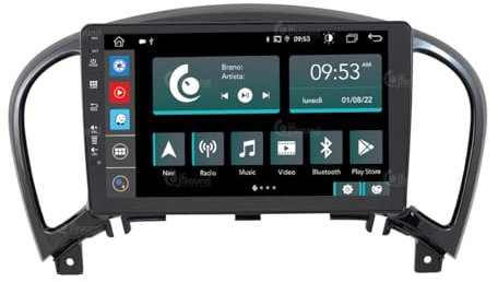 JF Sound - Autoradio Android JF-037NJ-X9C-1 - Per Nissan Juke (2010-2019) - CarPlay e Android Auto Wireless - GPS - 4GB RAM - 64GB ROM - DAB+ - 9 HD - Prodotto in Italia