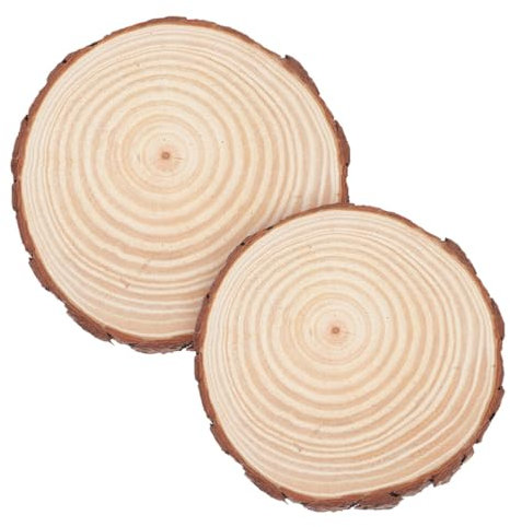 2 Stück Gartenpflasterholz Beige für Gartendekoration
