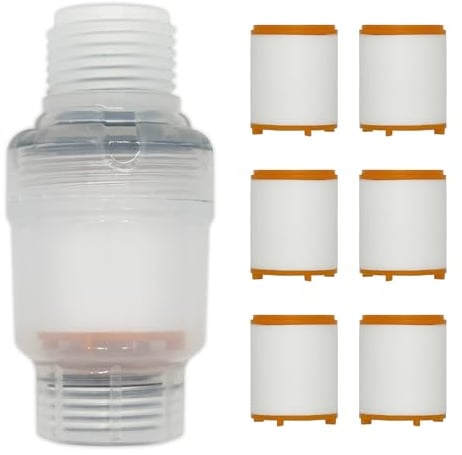 STOAT®G1/2 filtro doccia, cartuccia in cotone che filtra efficacemente le impurità dell'acqua.filtri acqua,filtro anticalcare doccia,filtro doccia anticalcare,filtro acqua doccia,shower filter