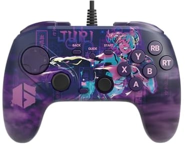 HORI - Fighting Commander OCTA (Edición Street Fighter 6 - Juri) para PC Windows - Mando de lucha con cable apto para torneos - Licencia oficial de Capcom