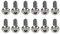 YFUK Front Brake Disc Screw Rotor Retaining Bolt M8*20 Silver Titanium Alloy For BMW S1000RR M1000RR S1000XR 2019-2024 12Pcs