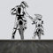 YLLMNOBN Familie Vater Sohn Motocross Wandtattoo Sport Dekor Motorrad Kunst Aufkleber Helm Motorrad Vinyl Home Decor