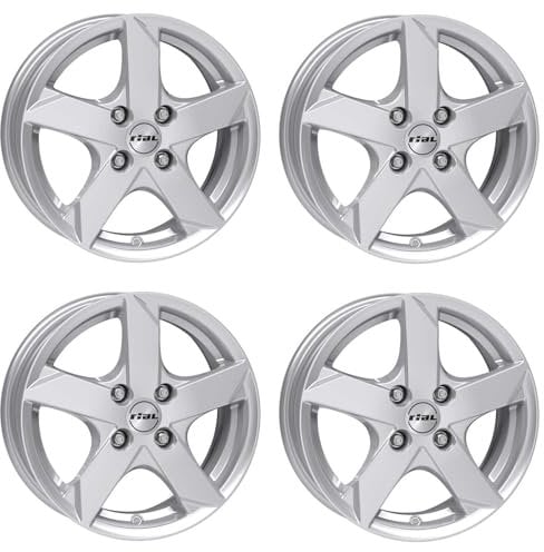 4x Rial Felgen Alufelgen Kodiak 5.5Jx14 ET39 4x100 polar-silber kompatibel mit OPEL Adam Corsa Karl Karl Rocks