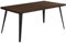 FurnitureR Esstisch, 150CM Esszimmertisch, Rechteckiger Brauner Küchentisch für Wohnzimmer, Küche, Büro