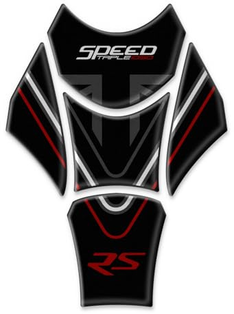 Tankschutz aus Harz, 3D, kompatibel mit Triumph Speed Triple 1050 RS 2018-2021 GP-2067 (Phantom Black)
