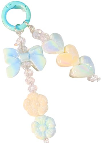 FIRSTXIU Beaded Phone Strap Multipurpose Decoration Trendsetting Beaded Phone Cord For Smartphones Daily Travel Use