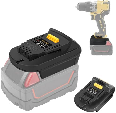 MIL18DL for Milwaukee for Dewalt Battery Adapter (Converter for Milwaukee M18 Battery to for Dewalt 20V Power Tools)