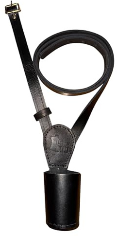 Flag Pole Holder Leather Cross Belt for Kids, Adjustable Mini size Parade Belt in Brown, White & Black colours, Children’s Honour Guard Ceremonial Flag Carrier Strap for Marching or Events (BLACK)