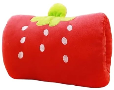 Kids Winter Cartoon Plush Toys Hand Warmer Cartoon Animals Soft Pillow Hand Hold Warm Cushion Gift.(Red)