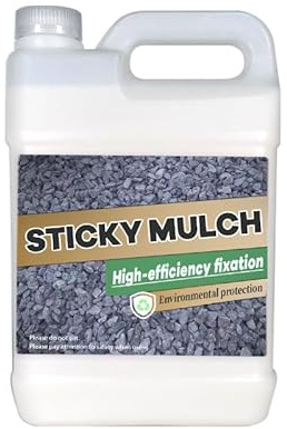 Quick-Drying Sticky Landscape Adhesive, Landscape Adhesive for Stone, Mulch Rock Glue for Landscaping - Gravel Binder, for Outdoor Walkways Yards Patios Wood Chips Sand Shells Pebbles Stone (500g)