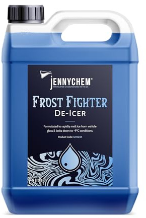 Frost Fighter 5L Industrial De-Icer – Concentrated Formula for Car Windows, Windscreens & Locks | Effective Down to -9°C | Fast-Acting Ice Remover for Winter Driving