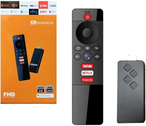 Android TV Stick 8K 8GB Ram 128GB Rom Remote Control Voice Control, HDMI Streaming Ultra HD