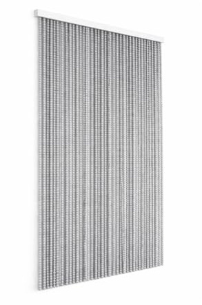MOHOME Tenda Antimosche Per Porta Esterna Pallini Morbidi 100x220 cm Grigia Proteggi Sole Lavabile Casa Balcone Porte Campeggio Mosche Interno Tenda Porta Esterna Finestra Terrazzo Zanzare Privacy